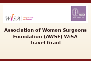 Applications Open: Association of Women Surgeons Foundation (AWSF) WiSA Travel Grant 2026